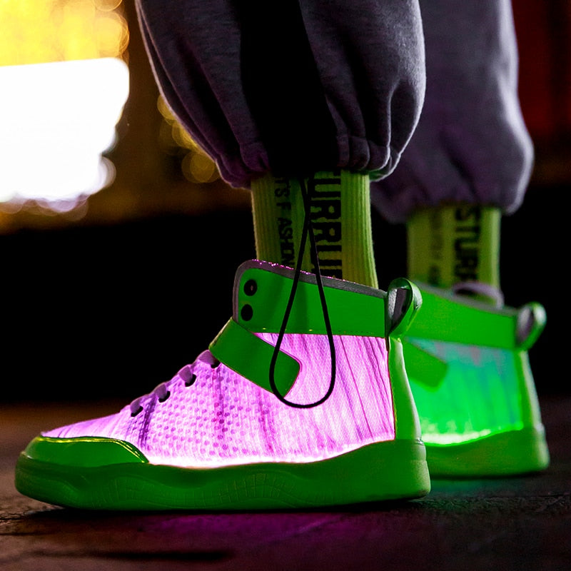 New Fiber Optic Glowing Sneakers Party Shoes Cool Street Shoes