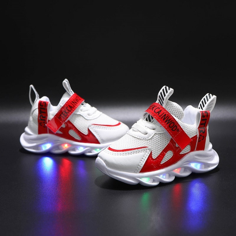 New LED Children Glowing Shoes Baby Luminous Sneakers