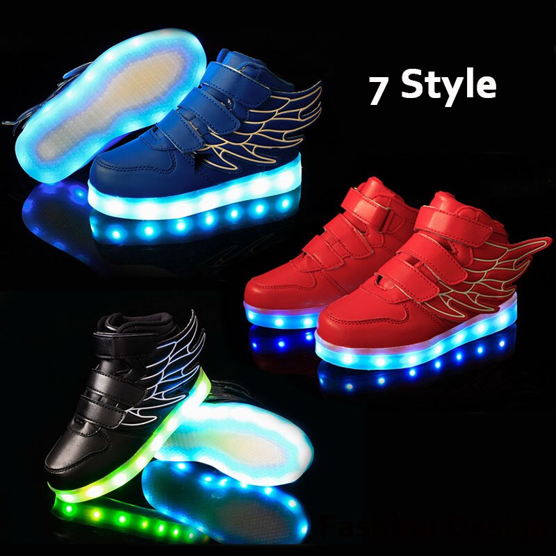 Children Glowing Sneakers Kid Luminous