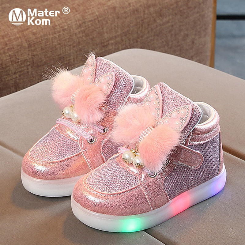 Children's Led Sneakers Glowing Luminous Backlight Sole