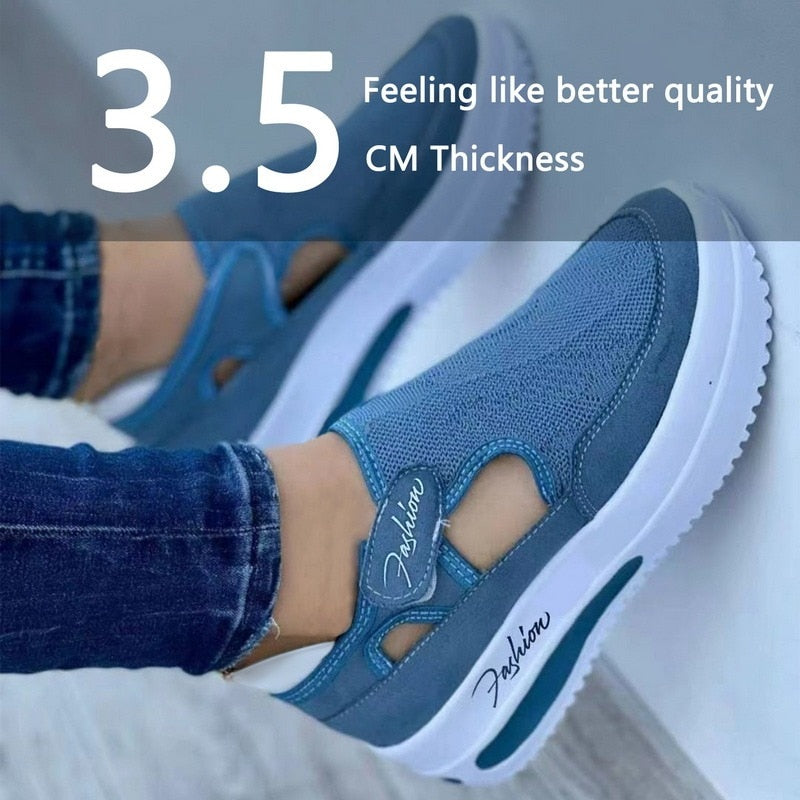 Spring Women Sneakers Platform Casual Breathable Sport