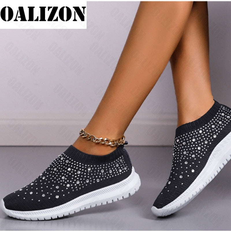 Flats Sports Shoes Sneakers New Spring Summer Crystal