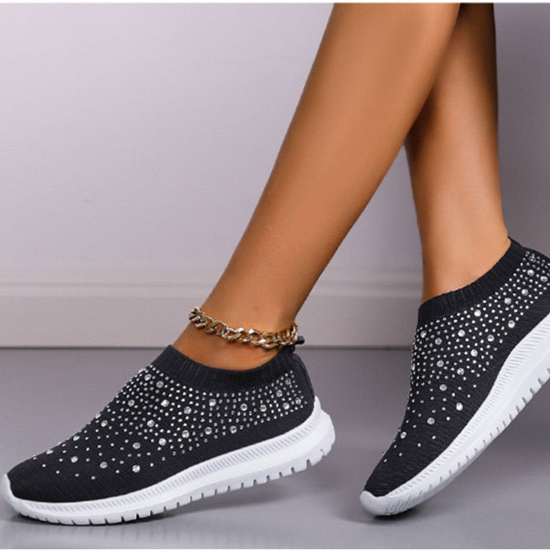 Flats Sports Shoes Sneakers New Spring Summer Crystal