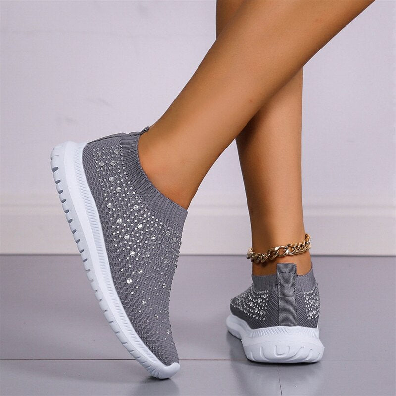 Flats Sports Shoes Sneakers New Spring Summer Crystal