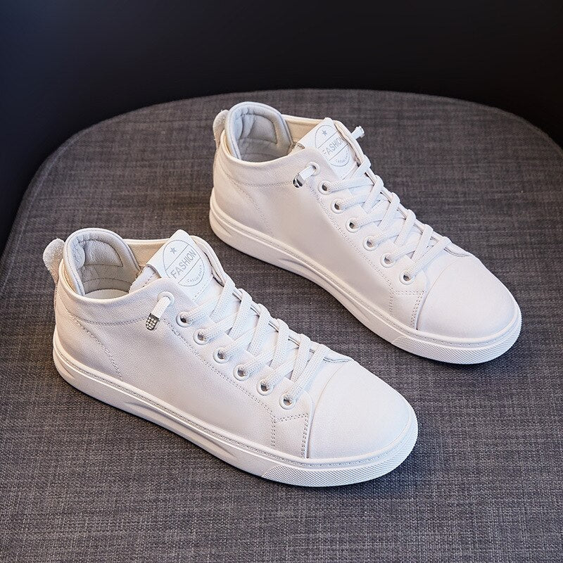 Spring Summer Shoes Women Sneakers Genuine Leather