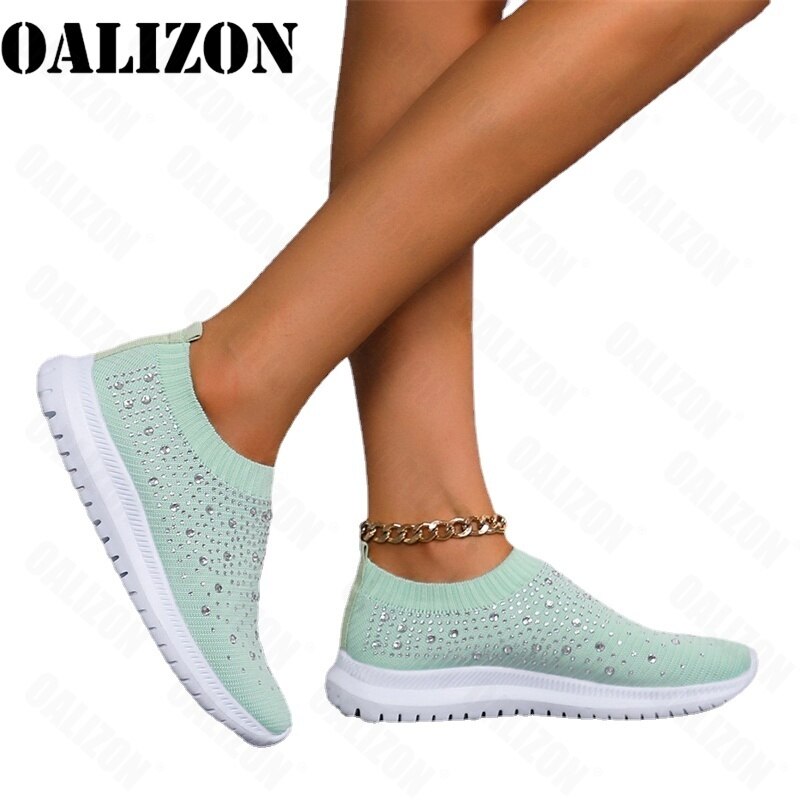 Flats Sports Shoes Sneakers New Spring Summer Crystal