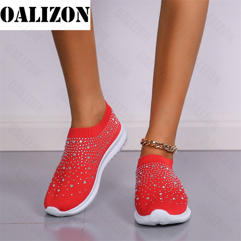 Flats Sports Shoes Sneakers New Spring Summer Crystal