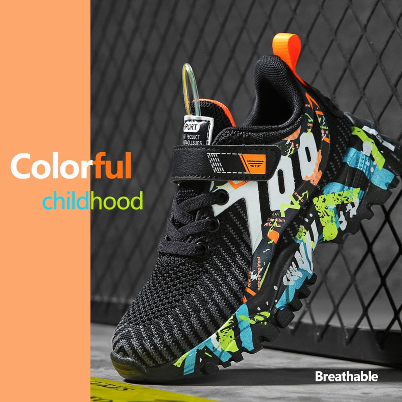 Fashion Boy Running Sneakers Breathable Toddler