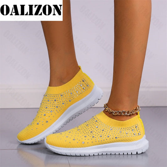 Flats Sports Shoes Sneakers New Spring Summer Crystal