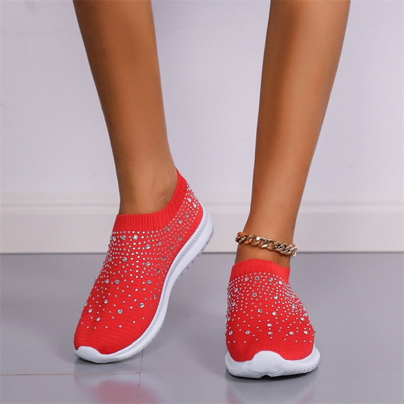 Flats Sports Shoes Sneakers New Spring Summer Crystal