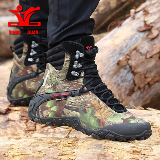 XIANGGUAN men hiking shoes Camping Tactical Boots Camouflage Climbing  Boots