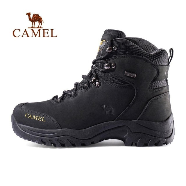 CAMEL High Top Hiking Shoes Durable Waterproof Military Tactical Boots