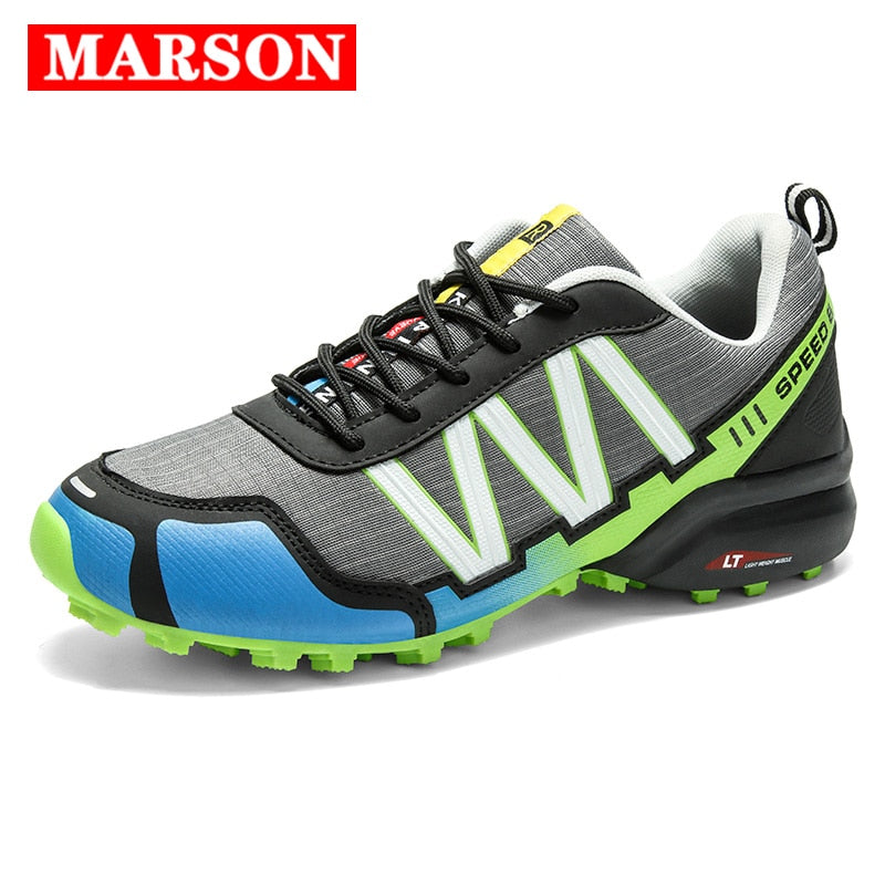 SMS Men Outdoor Hiking Shoes Climbing Sport Anti-skid Trainers