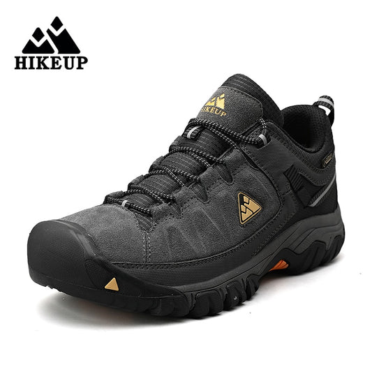 Men Hiking Shoes Leather Climbing Trekking Shoes