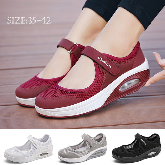 Women's Walking Shoes Lightweight Mesh Breathable Flat Shoes